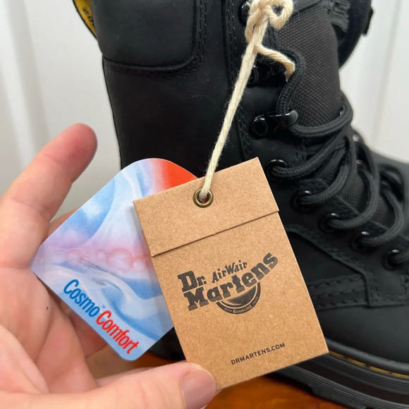 Dr. Martens Iowa Unisex Combat Boots Black Waterproof Size 4 or Womens size 5 - Picture 6 of 10